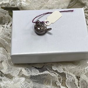 Sterling Kettle Charm